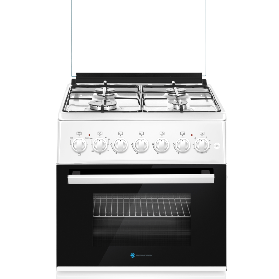 NOVACOOK F6B40 FEHÉR GÁZ-ELEKTROMOS TŰZHELY 57X58 cm