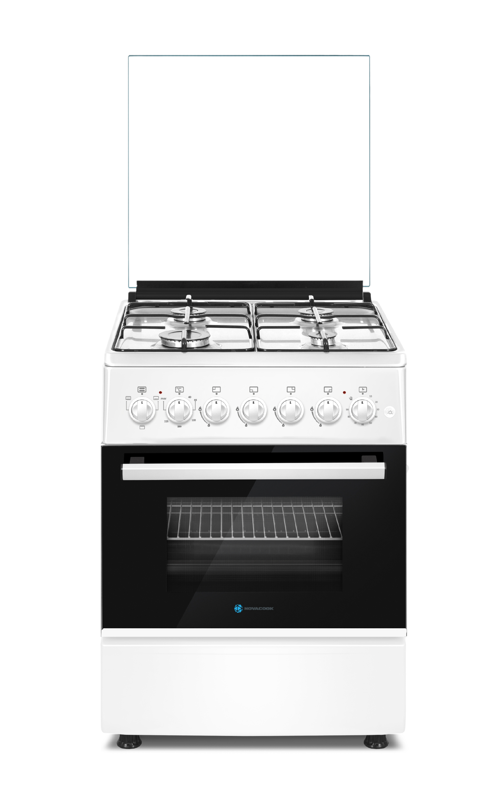 NOVACOOK F6B40 FEHÉR GÁZ-ELEKTROMOS TŰZHELY 57X58 cm